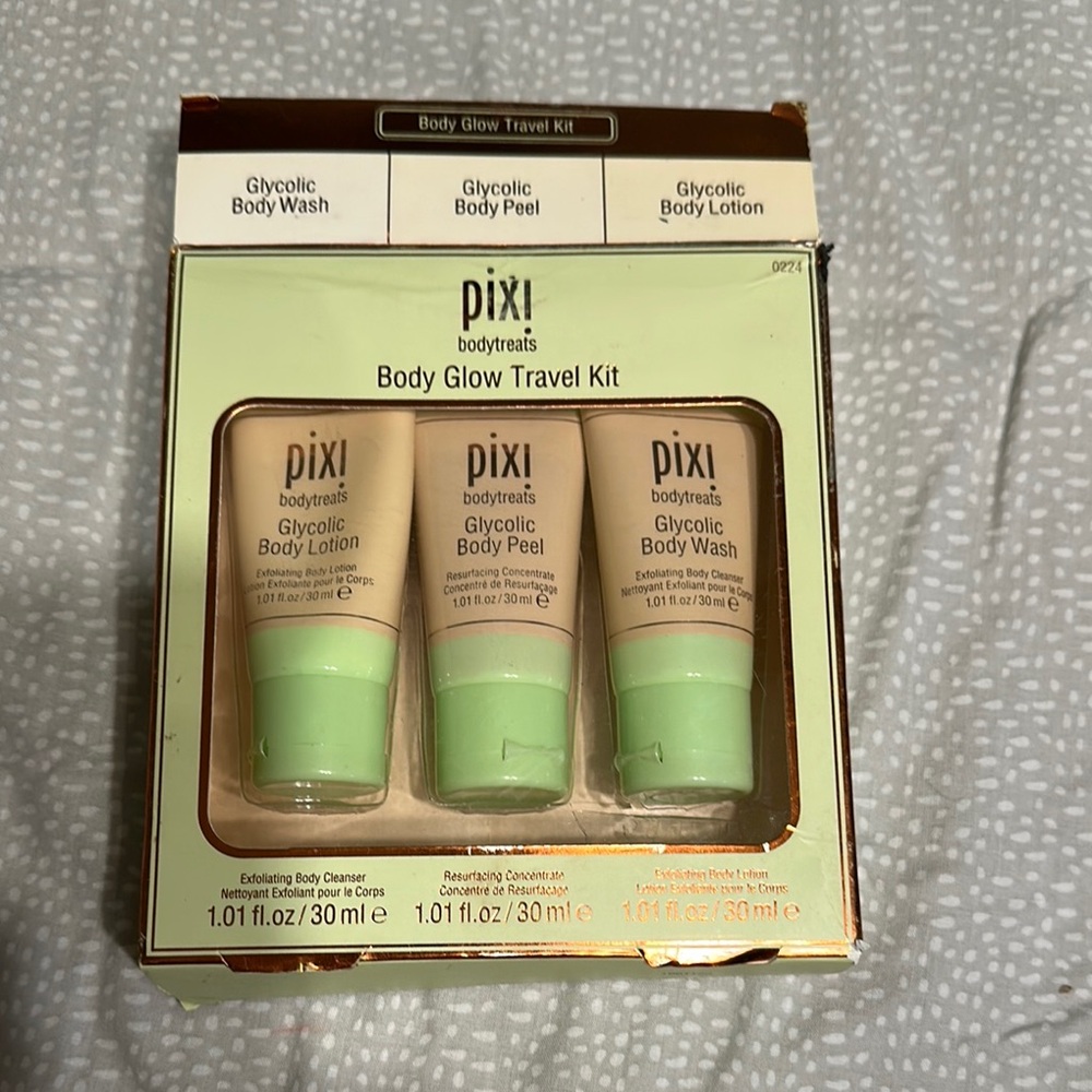 Pixi Cream and Green Body Wash Set